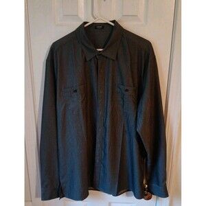 Coofandy Shirt Mens XL Gray Button Up Long Sleeve Business Casual
